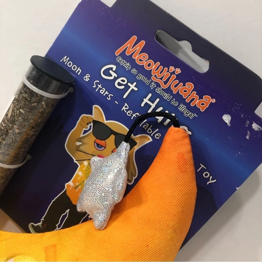 Moon & Star Refillable Catnip Toy